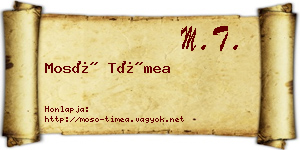 Mosó Tímea névjegykártya